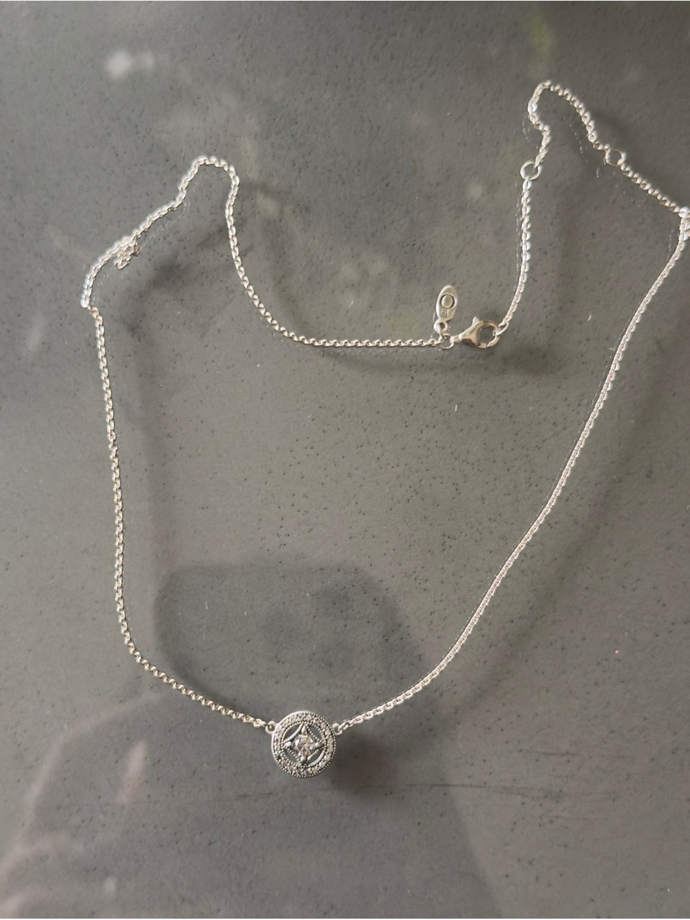 Pandora Vintage Allure Necklace, Clear Cubic Zirconia